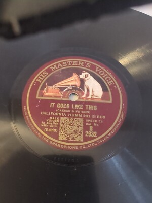 CALIFORNIA HUMMING BIRDS TEN LITTLE MILES FROM HOME 78RPM HMV B2932