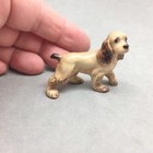 American Cocker Spaniel Lady & the Tramp Type Dog Ceramic Figurine Vintage 1.5"t