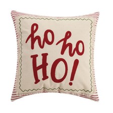 Pekín Artesanía - Ho Ho Ho 18" Almohada Cuadrada - 31TG131C18SQ