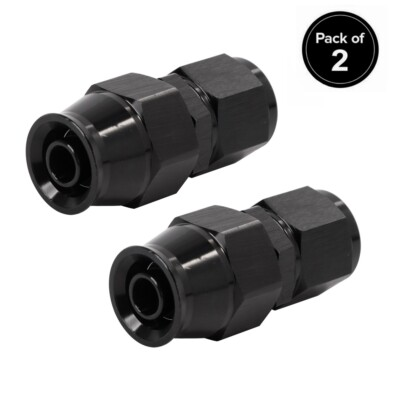 #ad #ad LokoCar 8AN PTFE Hose End Fittings Straight Fits For PTFE Hose Only Black 2Pcs $12.99