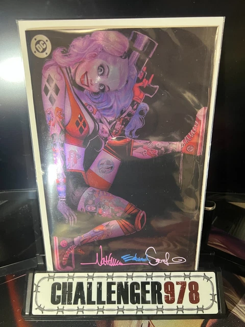 HARLEY QUINN #49 Nathan Szerdy SIGNED FOIL VIRGIN w/ COA