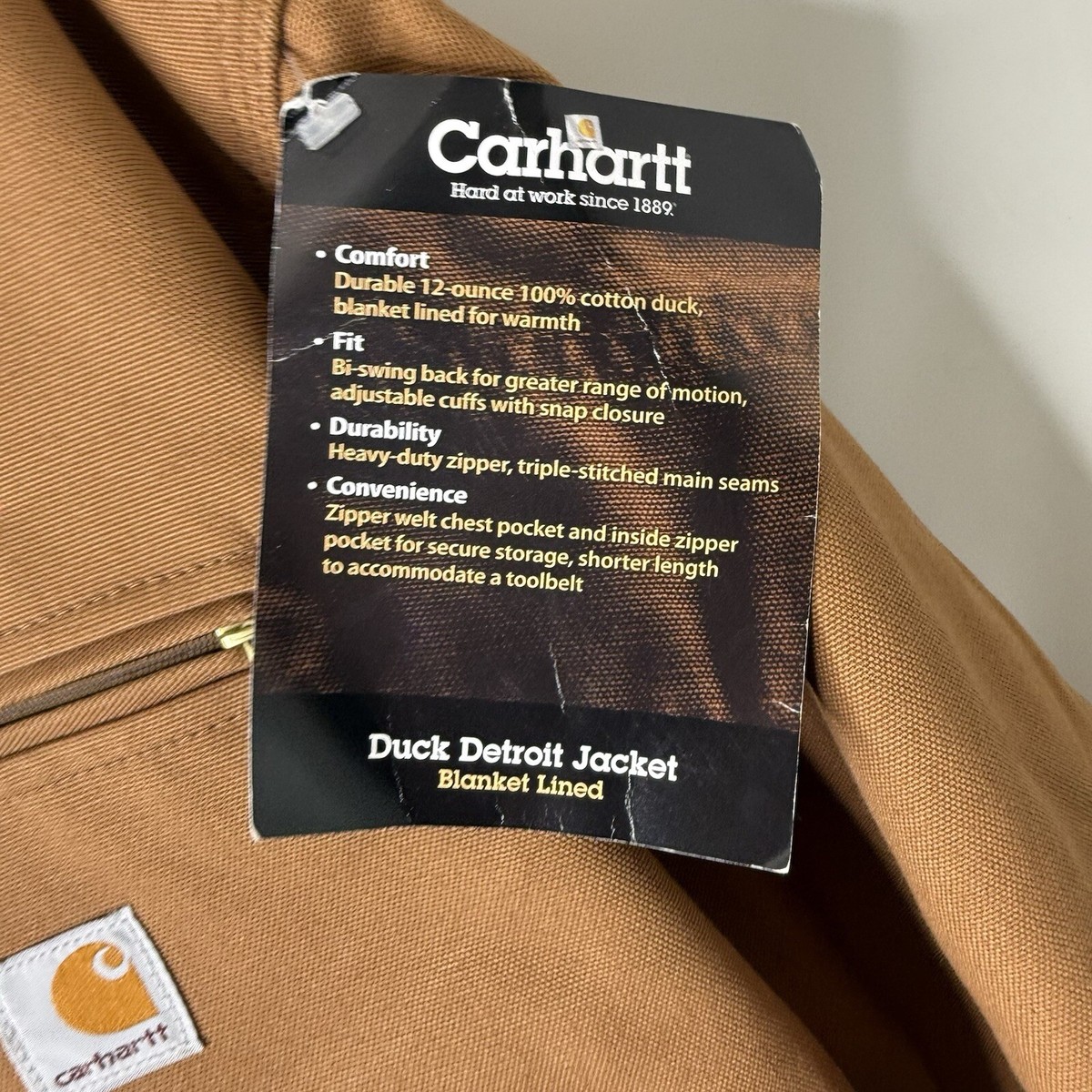 Carhartt Detroit Jacket ブランケットライニング　Mサイズ Vintage Carhartt Detroit Jacket Blanket Lined Mens Size 56