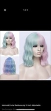 Mermaid Pastel Wig Adjustable 10 inch
