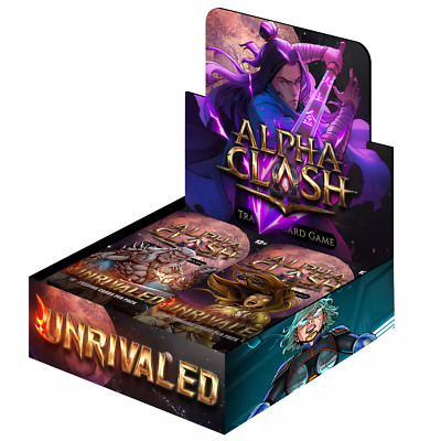 Alpha Clash Trading Card Game Unrivaled 4 Booster Pack Lot Set CCG TCG