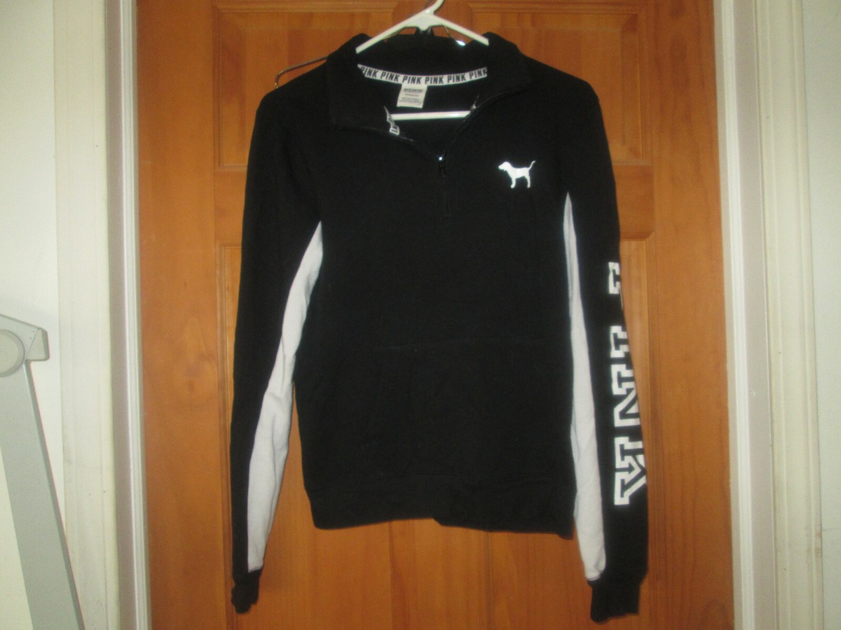 Women's Small Victoria's Secret Pink 1/4 Zip Pullover, GUC | eBay