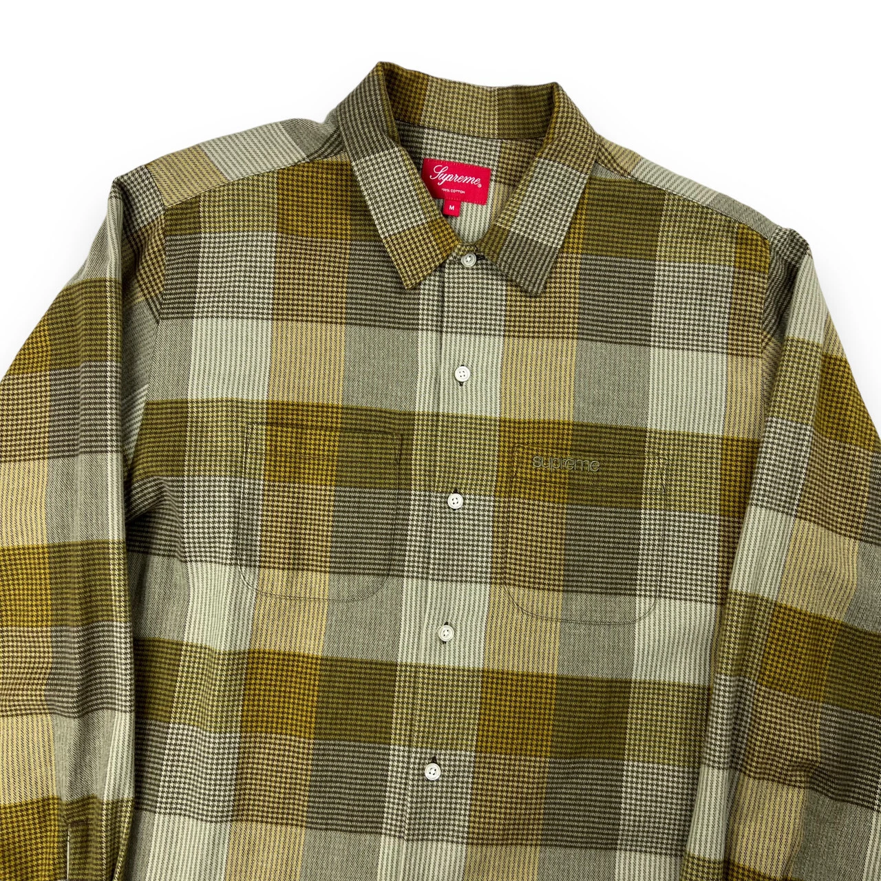 Chemise à carreaux kaki suprême