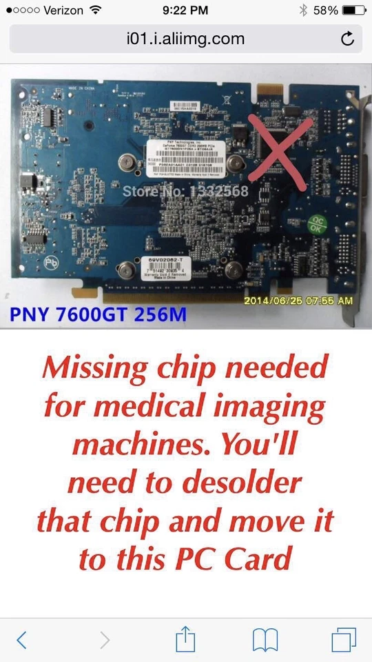 XFX NVIDIA GeForce 7600 GT VCG7600GXPB 256MB GDDR3 PCI Express Medical Imaging - Image 4 of 4