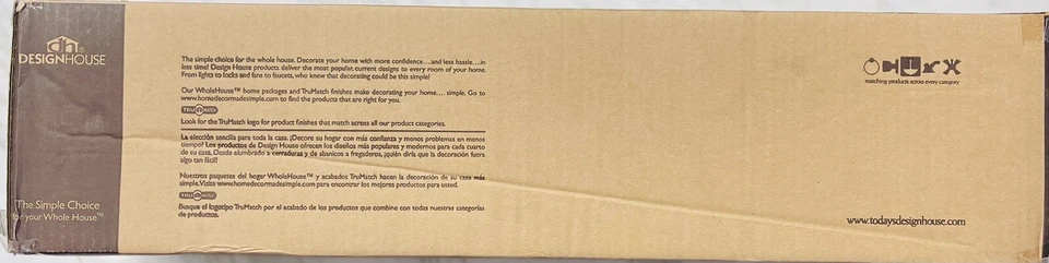 Luz de baño LED integrada de níquel satinado Design House Burke de 23 vatios Foto 3 de 4