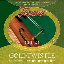 Fisoma Goldtwistle Violoncello Saiten SATZ in 5 Größen, Cello Strings SET