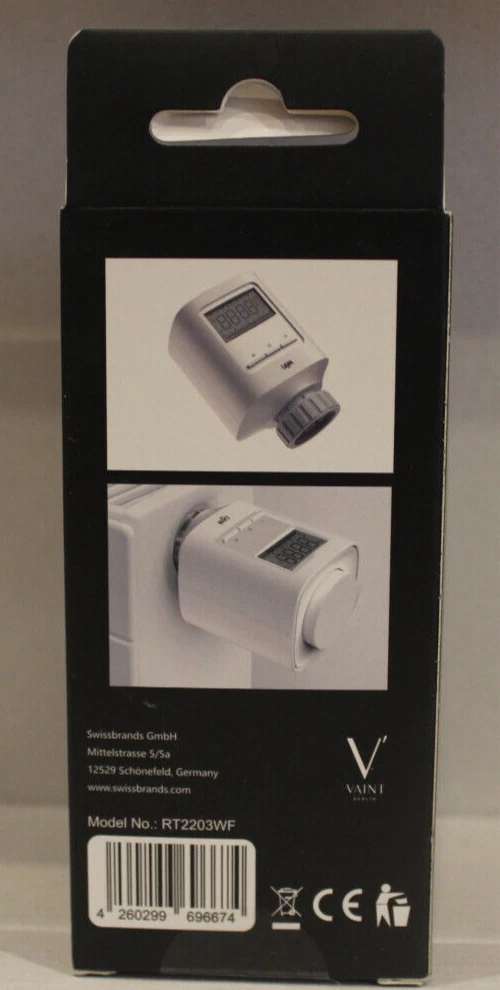 elektrisches Heizkörperthermostat Vaint Bluetooth - Neu - KG2 2738 