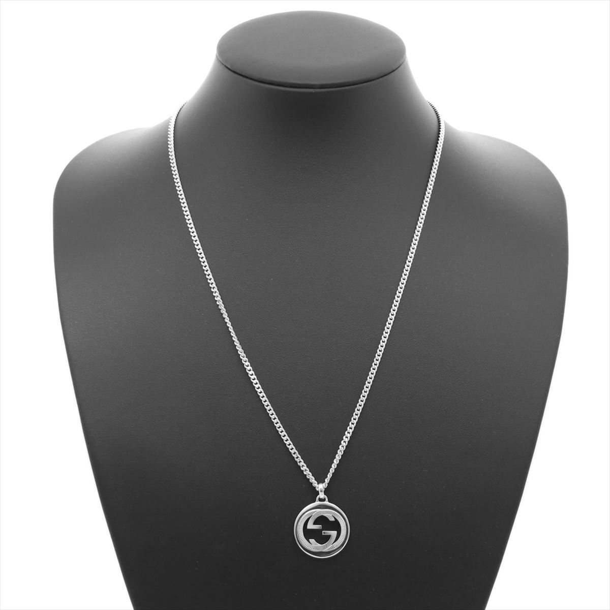 Gucci Necklace Interlocking G Circle Pendant Silv… - image 6