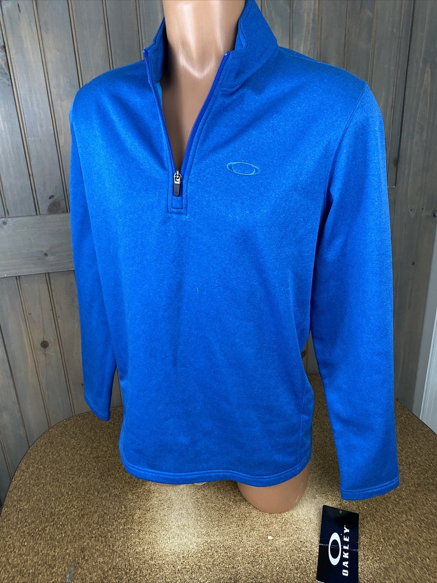 Oakley Shirt Small Blue 1/4 Zip Pullover Golfer Golf Casual Hydrolix Fleece  NWT