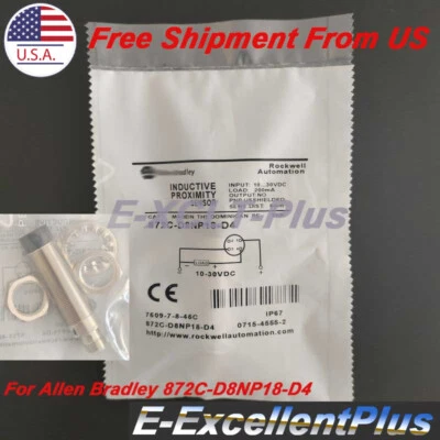 For Allen Bradley 872C-D8NP18-D4 872CD8NP18D4 Proximity Sensor 10-30V 200mA PNP