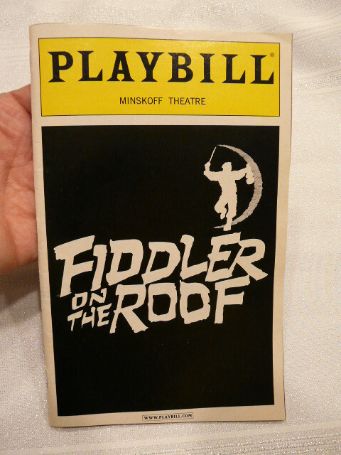 FIDDLER ON THE ROOF  PLAYBILL - HARVEY FIERSTEIN-  JUNE  2005 - BROADWAY