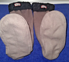 Hunter Boot Socks Liners Gray Fleece Size ML 8-10 Used