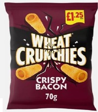 Wheat Crunchies Crispy Bacon 16 x 70g Party, Lunchbox, On The Go, Savoury Snacks