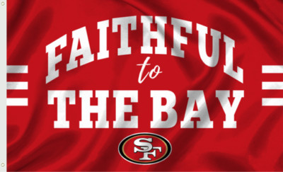 49'rs FAITHFUL TO THE BAY  3x5' FLAG 2 BRASS GROMMETS IN/OUTDOOR-150D POLY NEW!