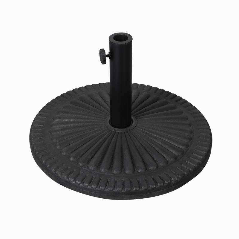 11 ft patio umbrellas on sale Safavieh Venice 11' Round Crank Umbrella, White/Black