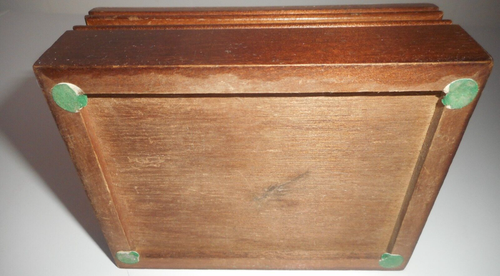 Joyero de madera en forma de corazón esmaltado flor vidrio superior bisagras almacenamiento abierto - Imagen 13 de 14