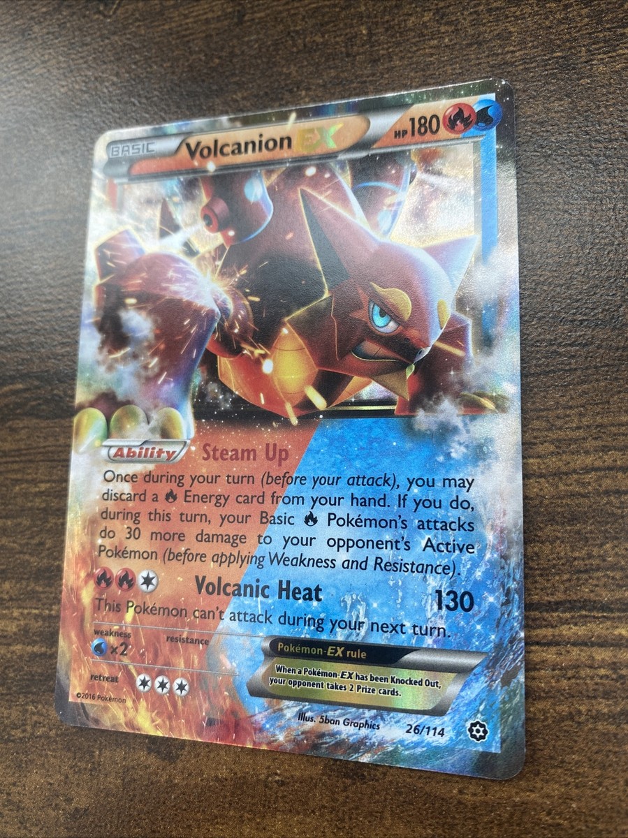 Volcanion EX Ultra Rare - 26/114 XY Steam Siege - Pokemon TCG Mint