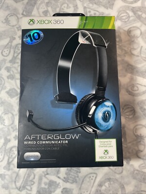 PDP Xbox 360 Afterglow Mono Chat Communicator 037-008-BKBL, Blue