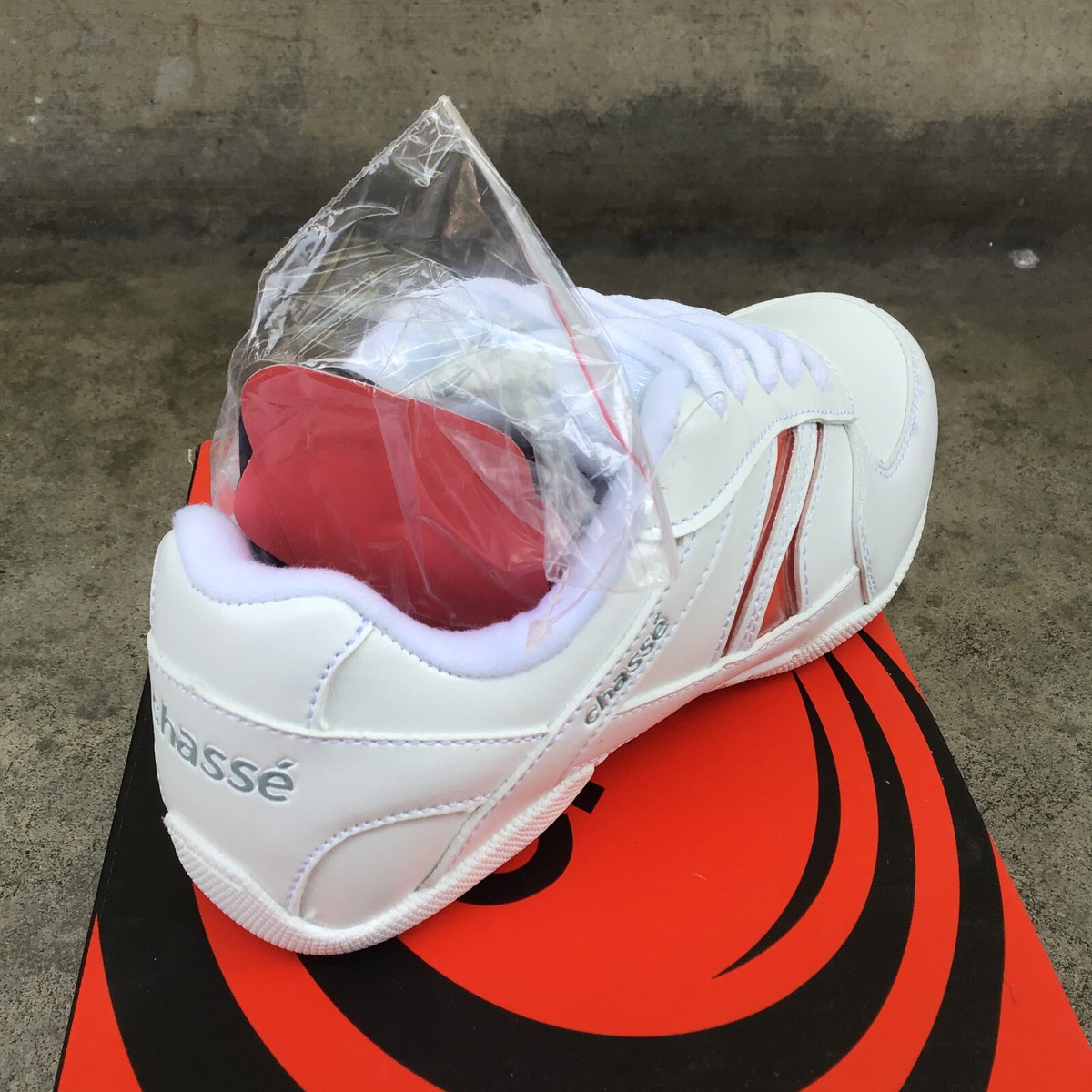 Chasse Cheer Girl White Shoes Size 13Y Lace Up Flip IV Youth | eBay