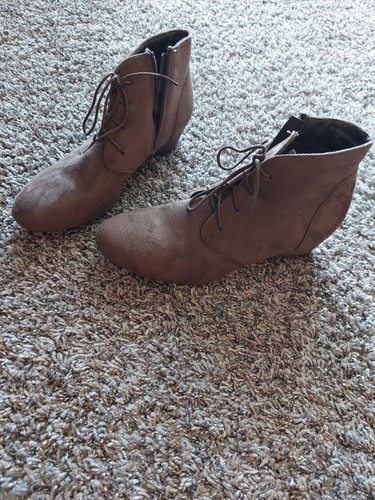 Brown suede boots, women's size 12 | eBay