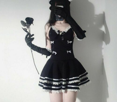 Disfraces de Doncella Sexy Tanga Vestido Anime Escuela Niña Mujer Sombrero Guante Cosplay Conjunto | eBay Disfraces de Doncella Sexy Tanga Vestido Anime Escuela Niña Mujer Sombrero Guante Cosplay Conjunto | eBay