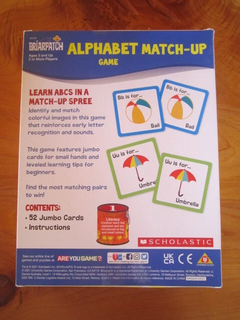 ALPHABET MATCH-UP GAME   NEW IN BOX  GREAT  ** MUST SEE *** - Image 2 of 2