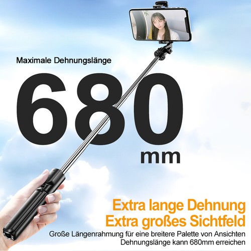 Bluetooth Selfie Stick Stativ Telefon Smartphone Selfie-Stick für Iphone Samsung - Zdjęcie 7 z 16