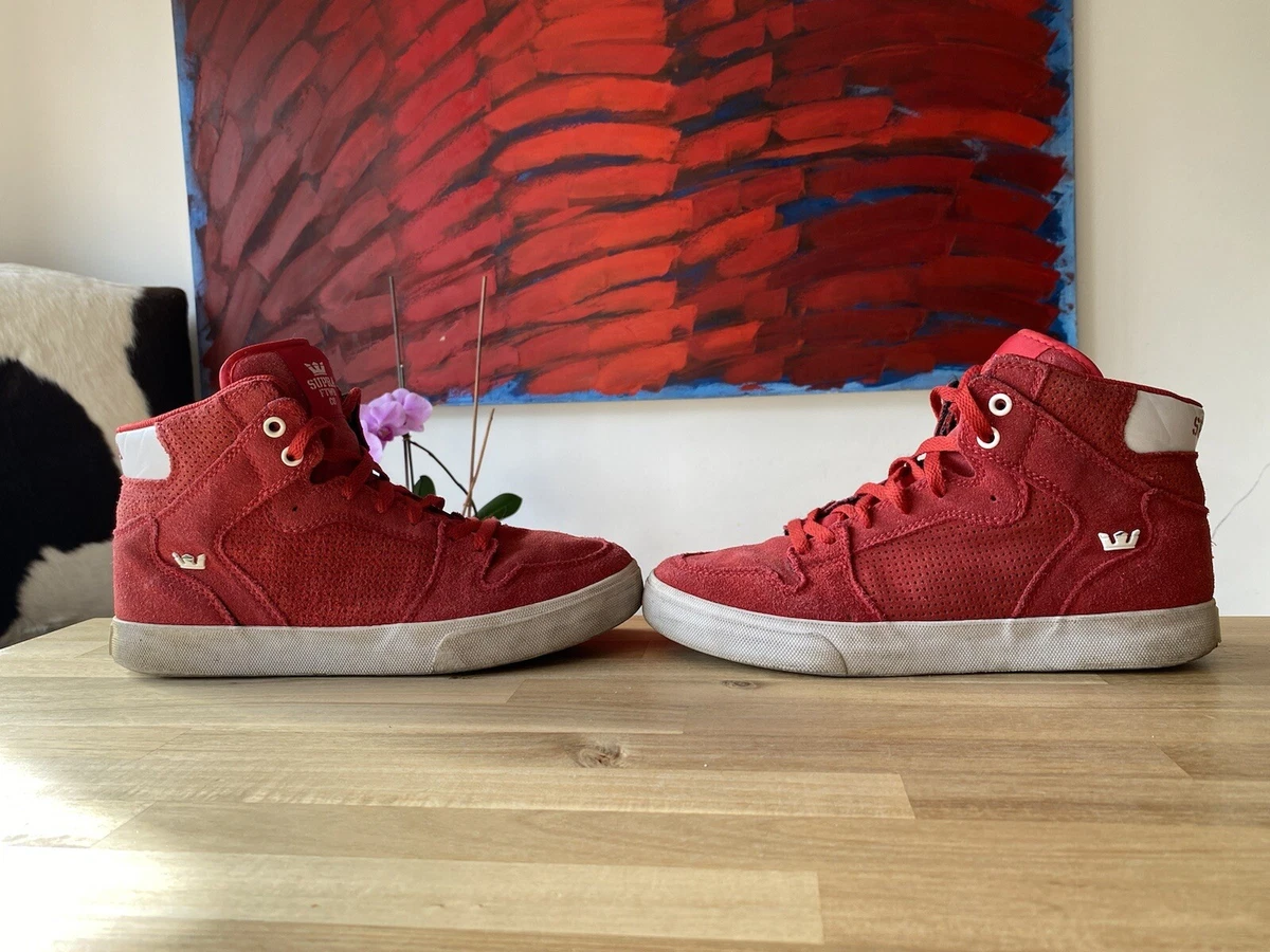 Red supra deals high tops