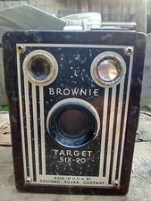 Vintage Kodak Brownie Target Six-20 Box Camera, Made in USA- UNTESTED
