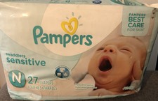 pampers swaddlers sensitive newborn diapers size 0