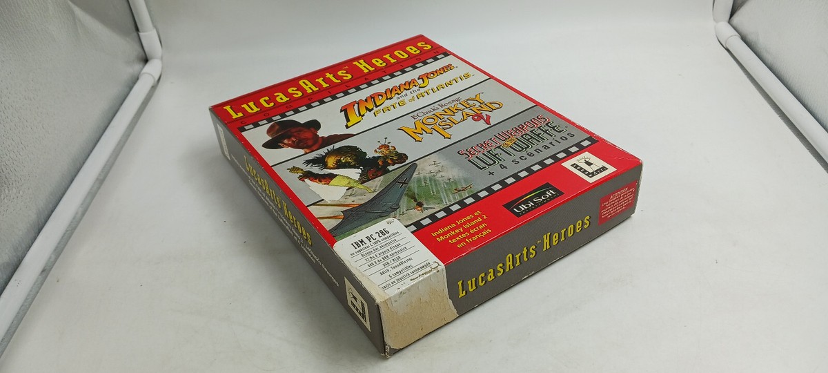 Jeu PC MONKEY ISLAND 2 - Collection LucasArts En Français BIG BOX - 1991, Très Bon état