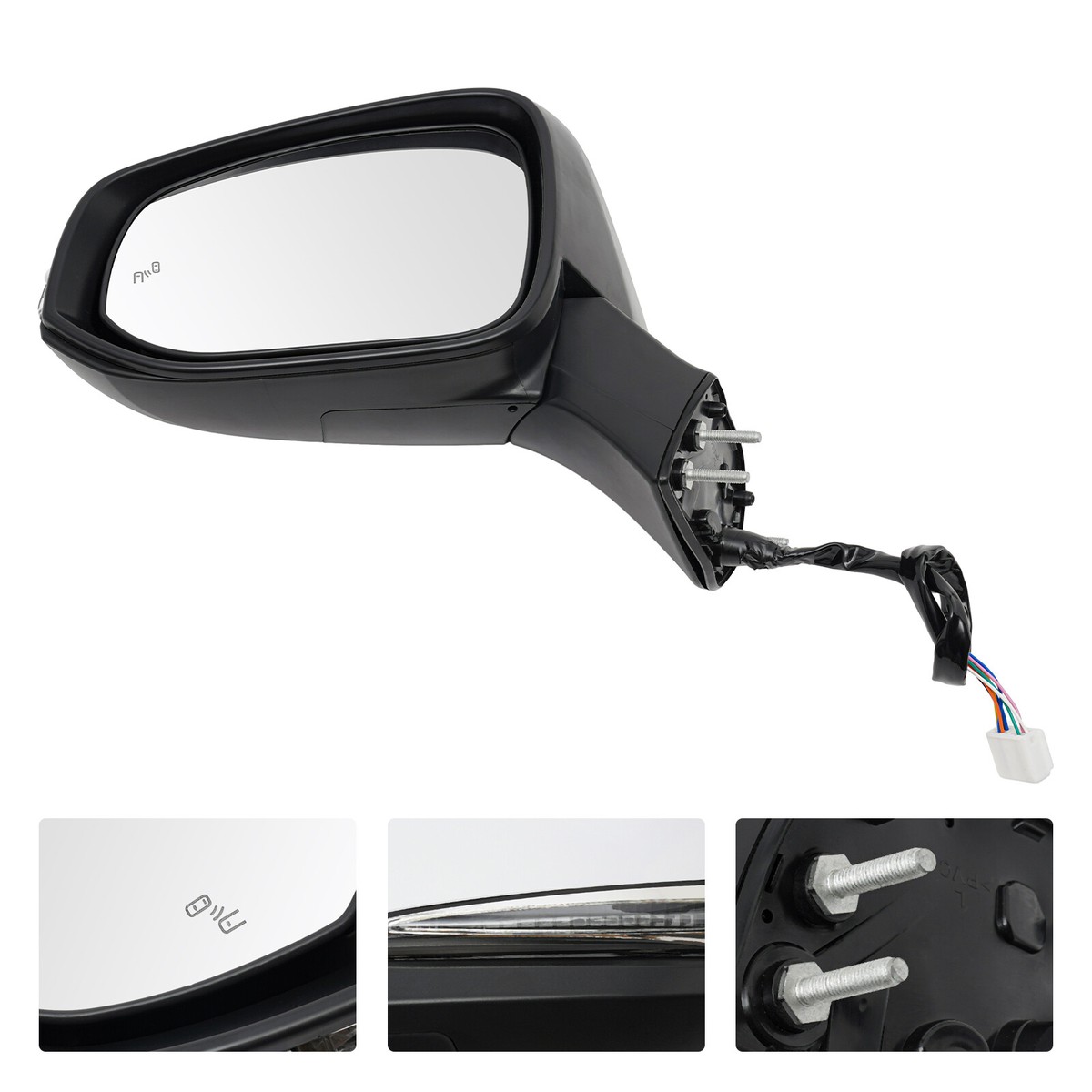 Left Car Side Mirror for 2019-2024 Toyota RAV4 Power Heated Turn