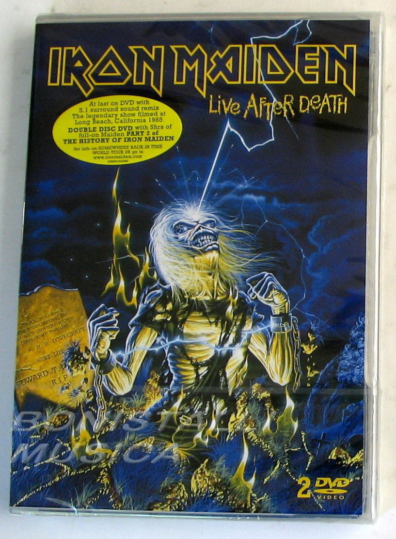IRON MAIDEN - LIVE AFTER DEATH - 2 DVD EMI 0094637952290 - Sigillato