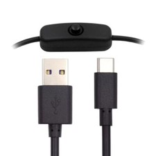 USB-C Extender -C USB2.0 to -A Switch Extension Cable with On Off Power Butto...