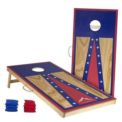 Cornhole Board Set, Choose Between 4 x 2 Feet Blue Regulation Size (4ft x 2ft)