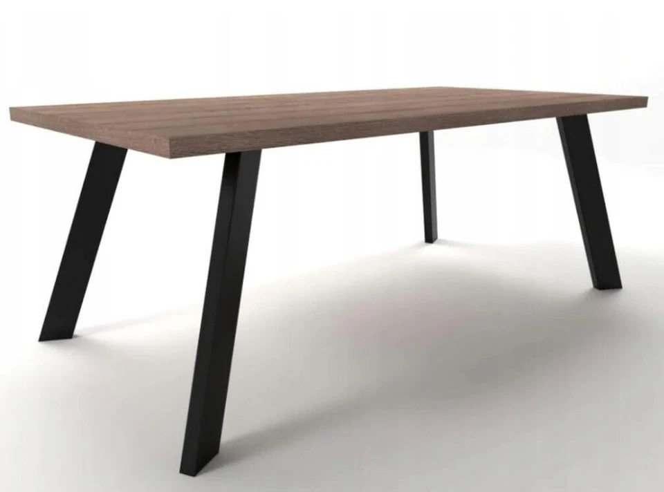 4 patas de mesa de metal pies de muebles H90cm - 8x4cm - blanco Foto 3 de 4