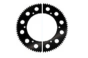 RACING GO KART 64 TOOTH RLV BLACK MAGIC #219 CHAIN ALUMINUM SPLIT SPROCKET GEAR 