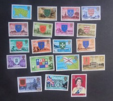Jersey 1976 Defins mapa escudo avión barco SG137/55 MNH UM sin montar como nuevo