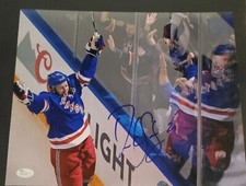 Autographed DEREK STEPAN New York Rangers 11x14 Photo - w/ JSA COA