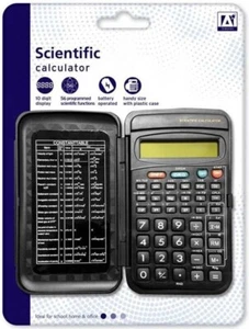 Calculatrice scientifique avec couverture pour le bureau à domicile de l'école GCSE Mathématiques de niveau A