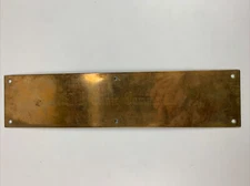 Vintage Air Force Clinic Commander Door / Wall Plaque Brass Very Nice USAF