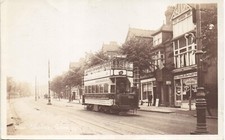 East Finchley High Street. New Electric Cars # 9. Tram to Highgate Archway.