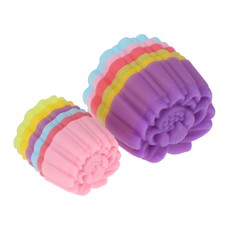 5x 3/5 cm stampo in silicone loto torta muffin cottura antiaderente forma riutilizzabile