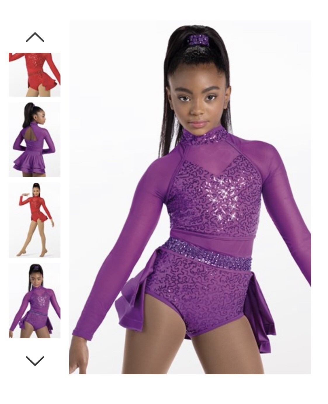 Weissman Dance Costume “Too Cool” Adult Medium Gem