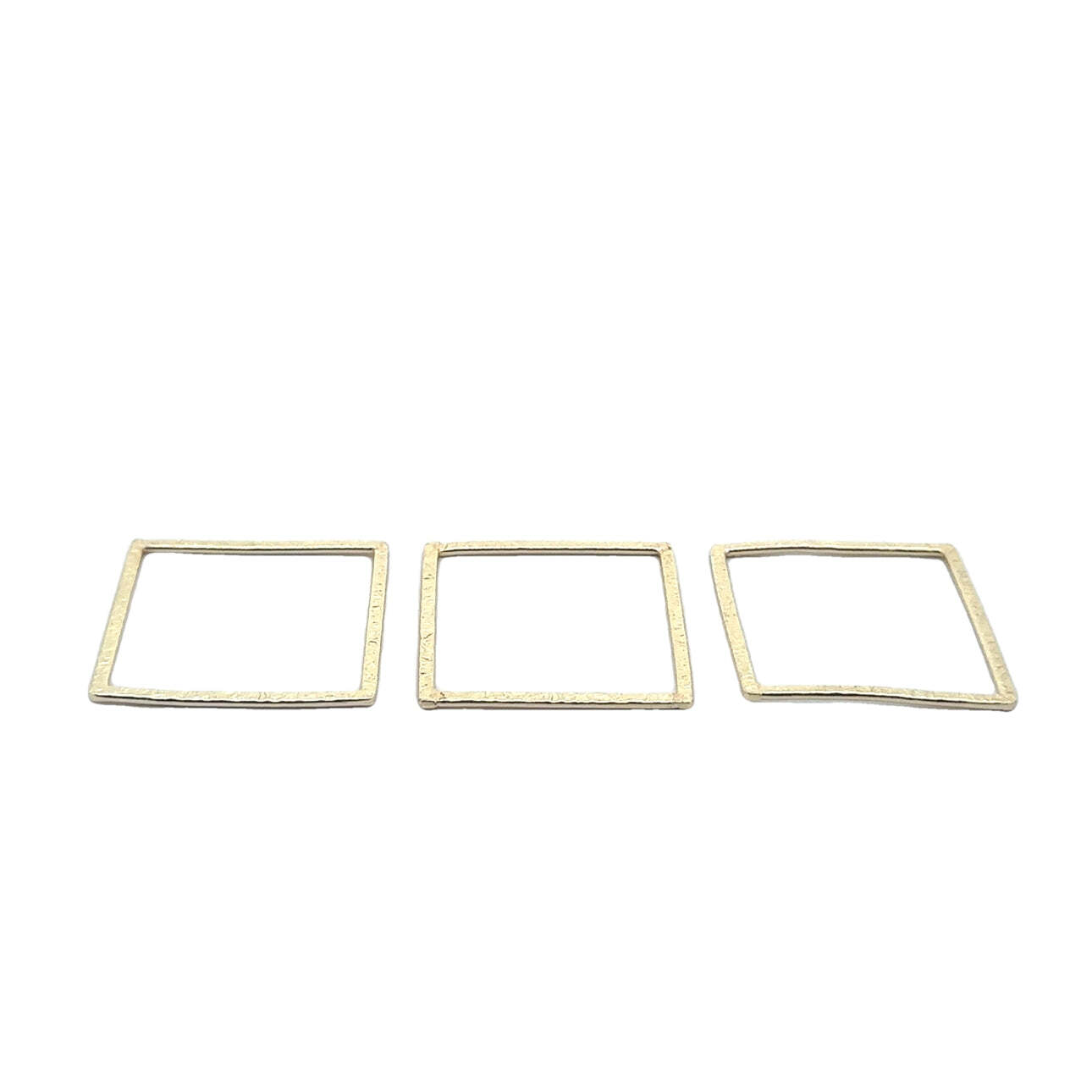 Gold Finish Silver Plated And Solid Copper Square  Brushed Finish Blanks E-coate-image