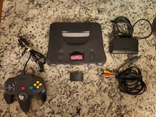 Nintendo 64 System Home Console - With Black Controller