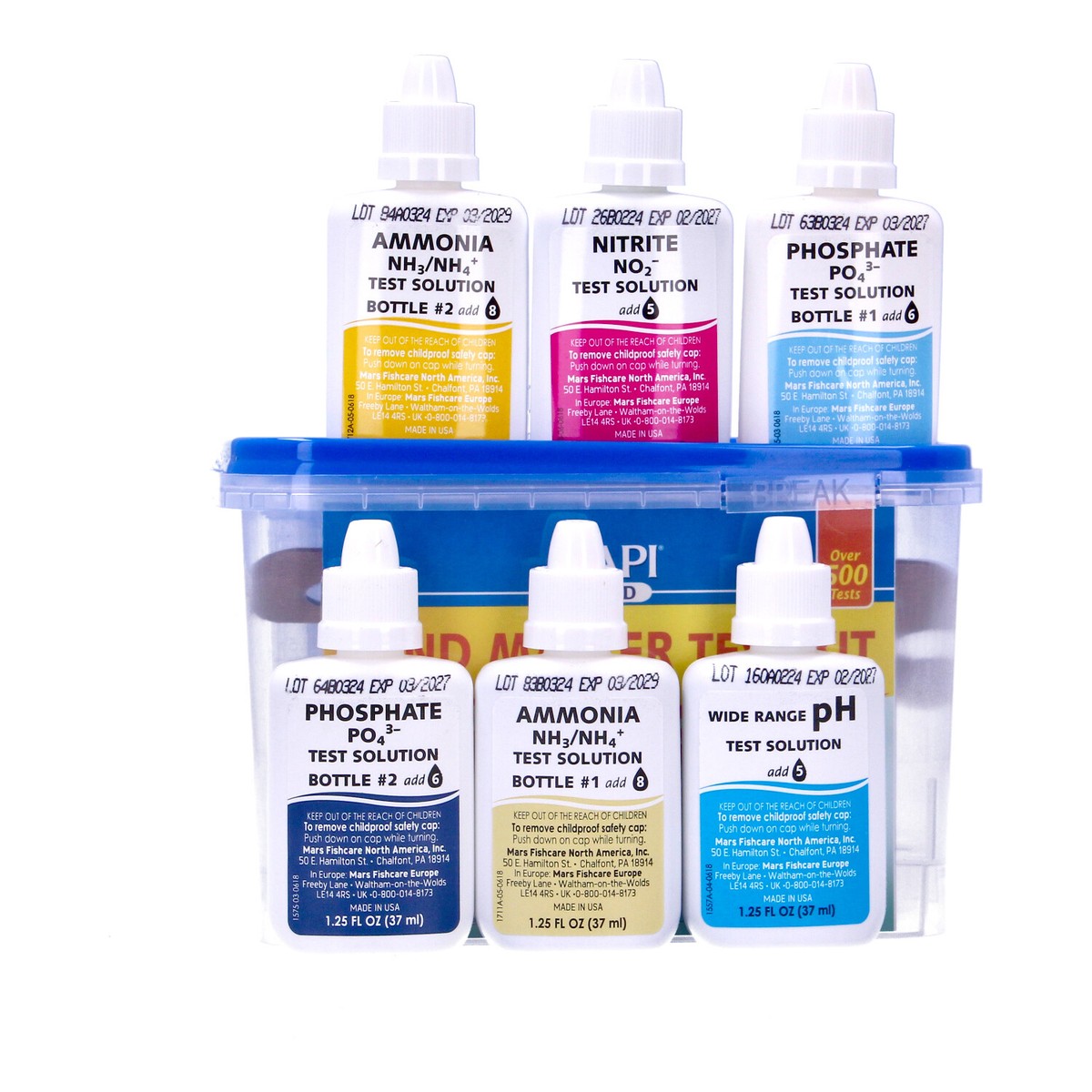 API POND MASTER TEST KIT GOLDFISH KOI TESTKIT POND CARE WATER FISH HEALTH  GARDEN